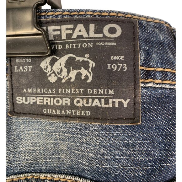 Buffalo X Buckle David Bitton Mens Jeans W36 L36 Tall Straight Brady RT10537 - Picture 3 of 10